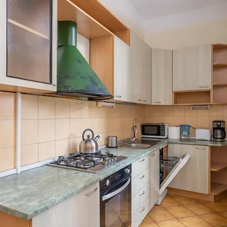 Spacious 130m2 4-bedroom For 8 With Full Kitchen - Gertrudes Street 公寓 里加